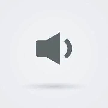 Minimalistic vector icon of sound Stock Illustration