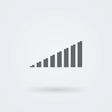 Minimalistic Vector icons volume or equalizer Stock Illustration