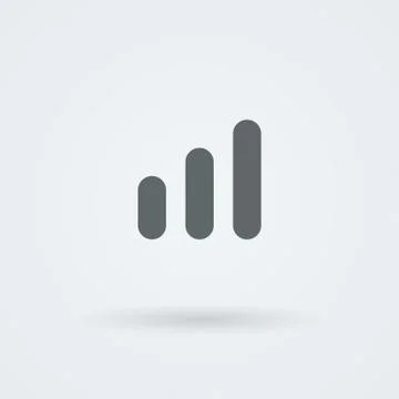 Minimalistic Vector icons volume or equalizer 스톡 일러스트