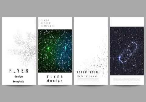 The minimalistic vector illustration of the editable layout of flyer, banner Stock Illustration