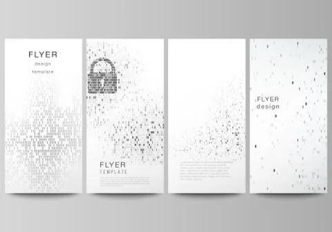 The minimalistic vector illustration of the editable layout of flyer, banner  Stock Illustration