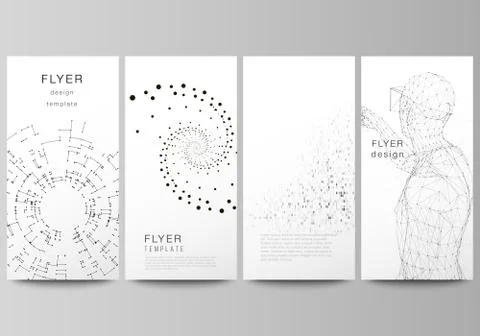 The minimalistic vector illustration of the editable layout of flyer, banner  스톡 일러스트