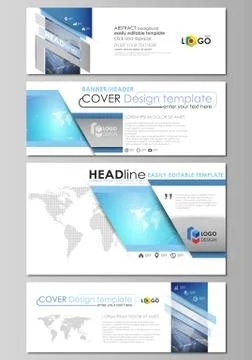 The minimalistic vector illustration of the editable layout of social media Stock Illustration