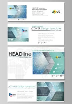 The minimalistic vector illustration of the editable layout of social media Stock Illustration