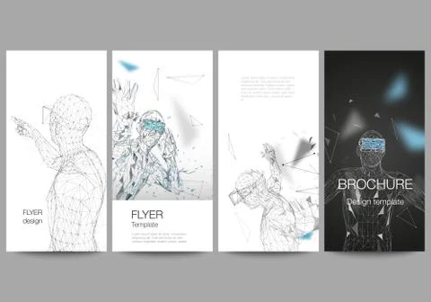 The minimalistic vector illustration of the editable layout of flyer, banner  Stock Illustration