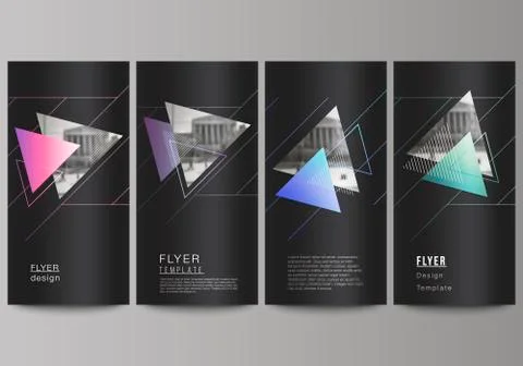 The minimalistic vector illustration of the editable layout of flyer, banner  Stock Illustration