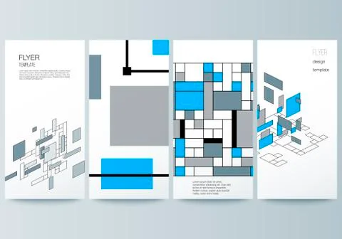 The minimalistic vector illustration of the editable layout of flyer, banner Stock Illustration