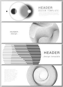 The minimalistic vector illustration of the editable layout of headers, banner Illustrazione stock