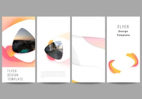The minimalistic vector illustration of the editable layout of flyer, banner Stock Illustration