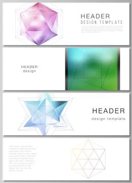 The minimalistic vector illustration of the editable layout of headers, banner Stock Illustration