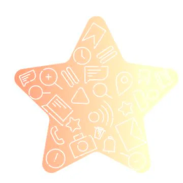 Minimalistic Vector illustration of icons on the topic of internet, applicati 스톡 일러스트