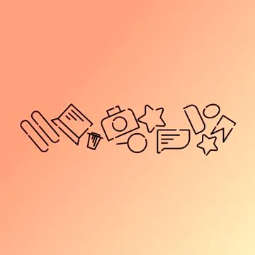 Minimalistic Vector illustration of icons on the topic of internet, applicati Stock Illustration