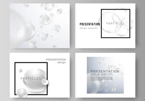 The minimalistic vector layout of the presentation slides design business tem Stock Illustration