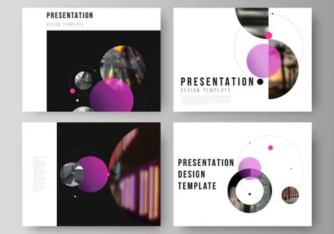 The minimalistic vector layout of the presentation slides design business Stock Illustration