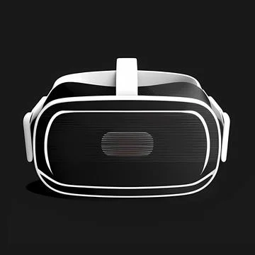 Minimalistic VR Headset Icon Stock Illustration