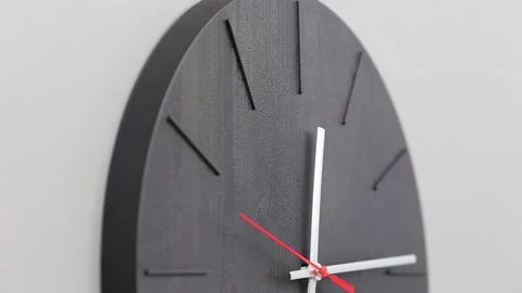 Minimalistic wall clocks Stock Footage 153275941