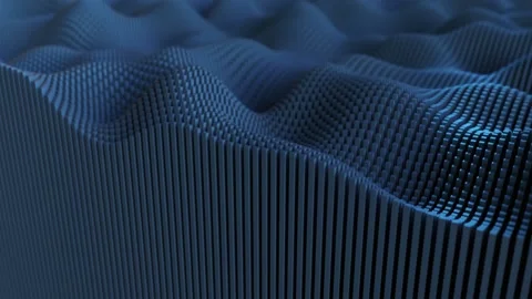 Minimalistic wave cube pattern. Stock Footage 139663035