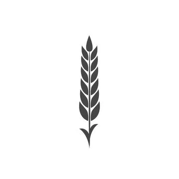 Minimalistic wheat vector icon. Bakery Symbol Stock Illustration