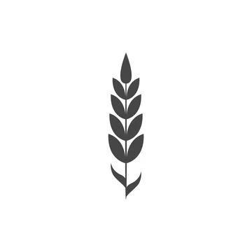 Minimalistic wheat vector icon. Bakery Symbol Stock Illustration