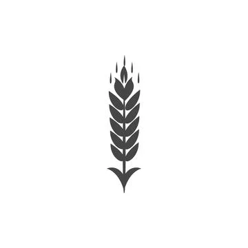 Minimalistic wheat vector icon. Bakery Symbol Stock Illustration