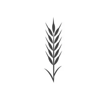 Minimalistic wheat vector icon. Bakery Symbol Stock Illustration