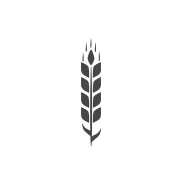 Minimalistic wheat vector icon. Bakery Symbol Stock Illustration