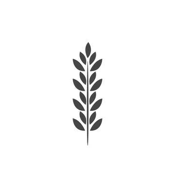 Minimalistic wheat vector icon. Bakery Symbol Stock Illustration