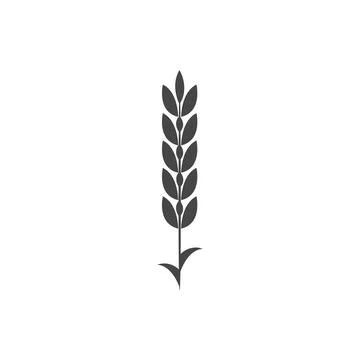 Minimalistic wheat vector icon. Bakery Symbol Stock Illustration