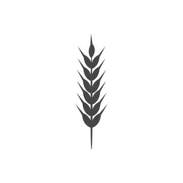 Minimalistic wheat vector icon. Bakery Symbol Stock Illustration