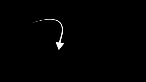 Minimalistic white arrow pointing on dark background shines. White arrow sh.. 動画素材 337567603
