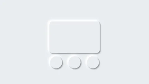 Minimalistic white background with blank frame and copy space. Stock-Footage 264567754