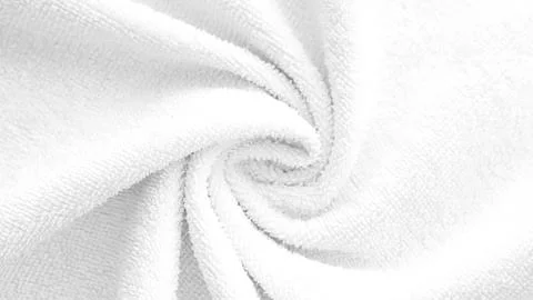 Minimalistic white fabric background towel Stock Photos