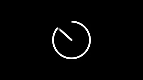 Minimalistic white line forms an arc then a vertical stroke on a black back.. Stock Footage 336476097