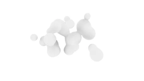 Minimalistic white shape design. Seamless loop. 库存影片 144030221