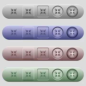 Minimize arrows icons on horizontal menu bars イラスト素材