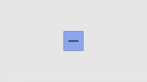 Minimize button flat UI overlay element animation Stock Footage 336186851