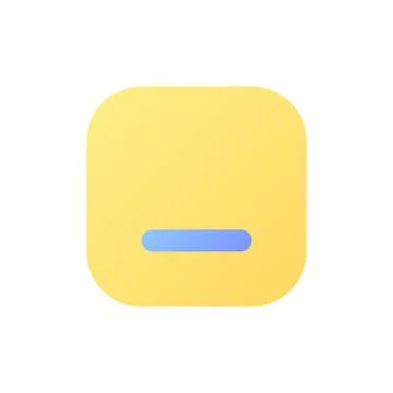 Minimize button pixel perfect flat gradient color ui icon 스톡 일러스트