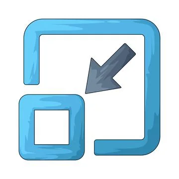 Minimize illustration Illustrazione stock
