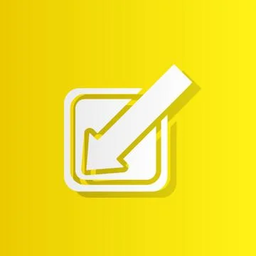 Minimize the program window white icon with shadow Stock-Illustration