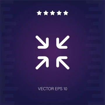 Minimize vector icon Illustrazione stock