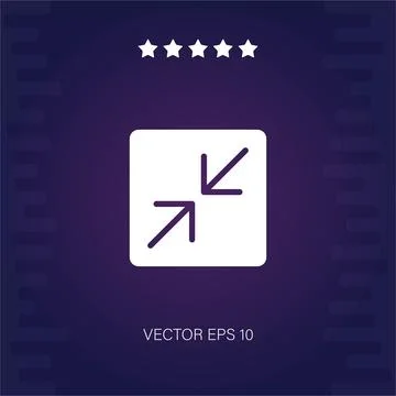 Minimize vector icon Illustrazione stock