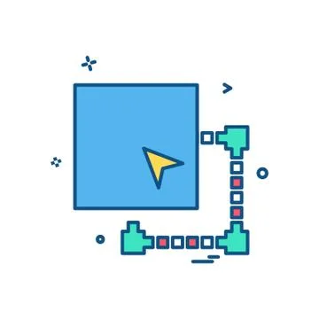 Minimize window icon design vector Stockillustratie