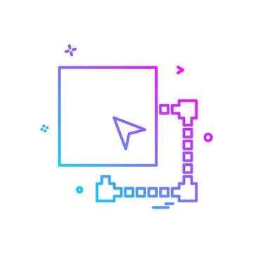 Minimize window icon design vector Stock Illustration