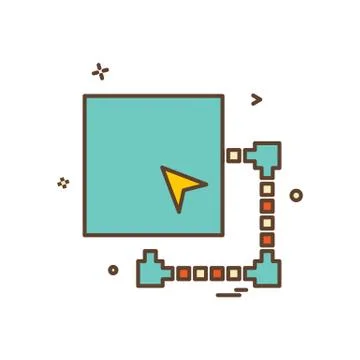 Minimize window icon design vector 스톡 일러스트