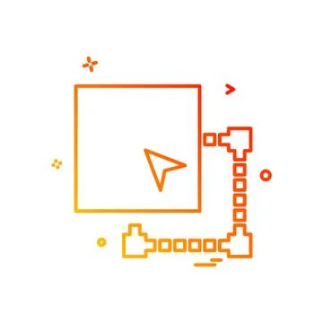 Minimize window icon design vector Stockillustratie