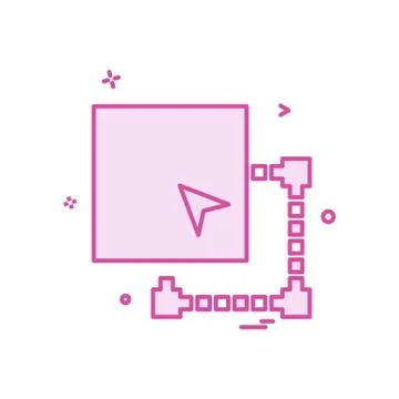 Minimize window icon design vector Illustrazione stock