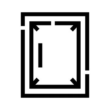 Minimizing window expanding to full screen icon 스톡 일러스트