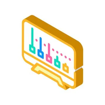 Minimum pass rating isometric icon vector illustration Illustrazione stock