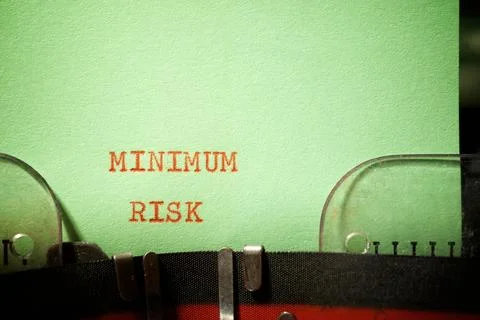 Minimum risk phrase Stock Photos