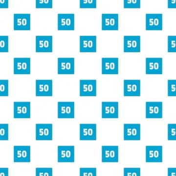 Minimum speed fifty limit pattern seamless Stock Illustration